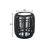 Abilaud FLOW tumepruun, D35xH45 cm