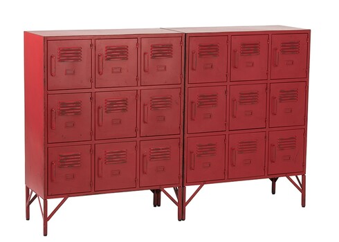 Kapp ESCUELA punane, 86x42xH113 cm