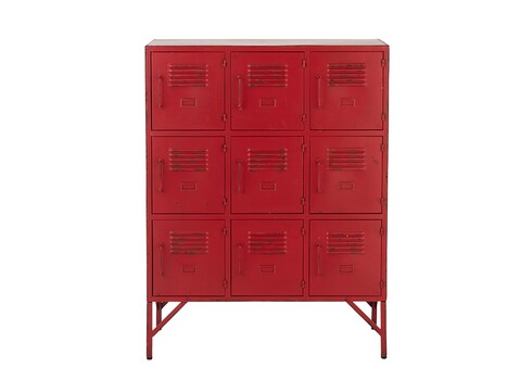 Kapp ESCUELA punane, 86x42xH113 cm