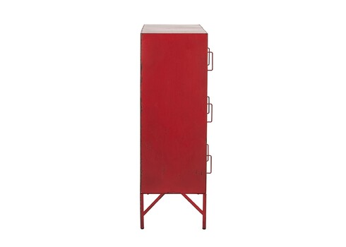 Kapp ESCUELA punane, 86x42xH113 cm
