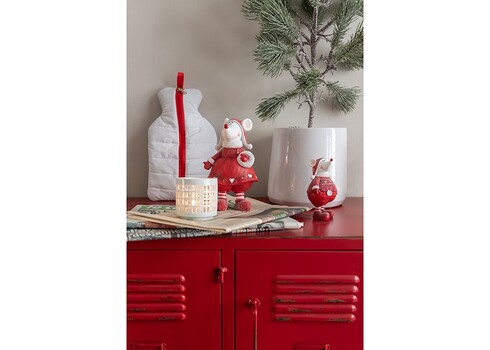 Kapp ESCUELA punane, 86x42xH113 cm