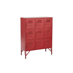 Kapp ESCUELA punane, 86x42xH113 cm