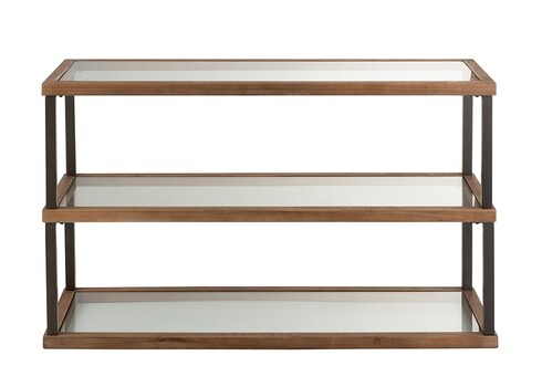 Konsoollaud HEXA must / pruun, 132x46xH79 cm