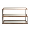 Konsoollaud HEXA must / pruun, 132x46xH79 cm