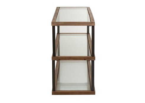 Konsoollaud HEXA must / pruun, 132x46xH79 cm