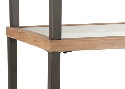 Konsoollaud HEXA must / pruun, 132x46xH79 cm