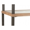Konsoollaud HEXA must / pruun, 132x46xH79 cm