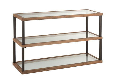 Konsoollaud HEXA must / pruun, 132x46xH79 cm