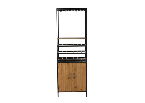 Veinikapp TEMPRA pruun / must, 60x43xH180 cm