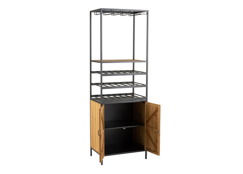 Veinikapp TEMPRA pruun / must, 60x43xH180 cm
