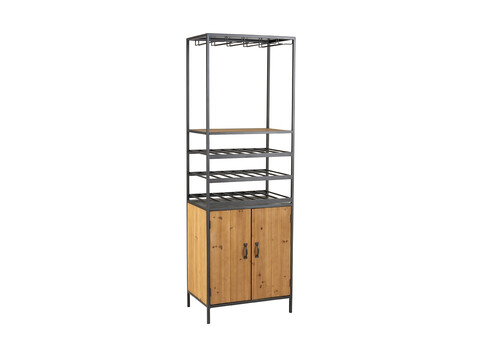 Veinikapp TEMPRA pruun / must, 60x43xH180 cm