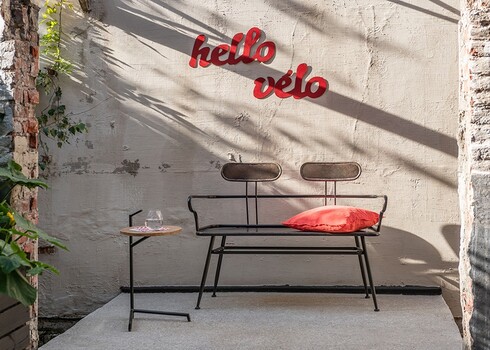 Abilaud BISTRO pruun / must, 39x42xH64 cm