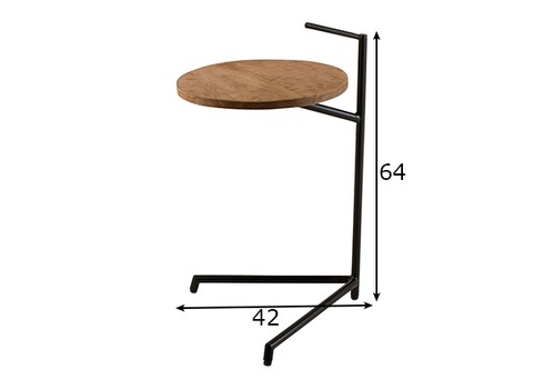 Abilaud BISTRO pruun / must, 39x42xH64 cm