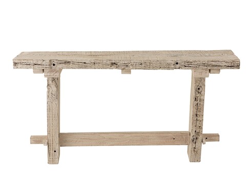 Konsoollaud BRUT kulunud valge, 150x37xH77 cm