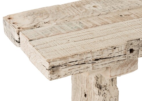 Konsoollaud BRUT kulunud valge, 150x37xH77 cm