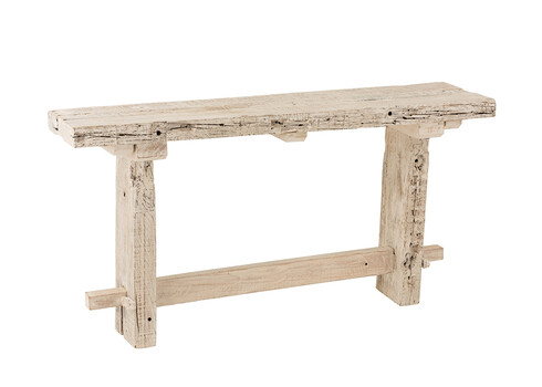 Konsoollaud BRUT kulunud valge, 150x37xH77 cm
