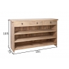 Baarikapp BOX helepruun, 181x55xH105 cm