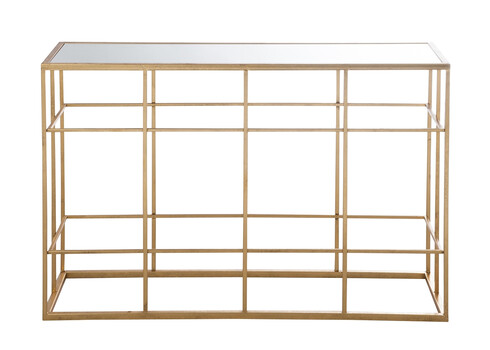 Konsoollaud AIRY kuldne, 120x40xH78 cm