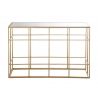 Konsoollaud AIRY kuldne, 120x40xH78 cm