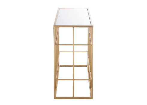 Konsoollaud AIRY kuldne, 120x40xH78 cm