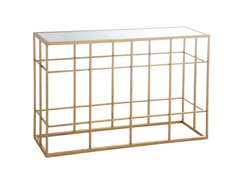 Konsoollaud AIRY kuldne, 120x40xH78 cm