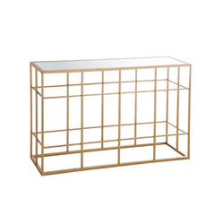 Konsoollaud AIRY kuldne, 120x40xH78 cm