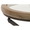 Diivanilaud EQUIS pruun / must, D50xH52 cm