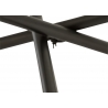 Diivanilaud EQUIS pruun / must, D100xH40 cm