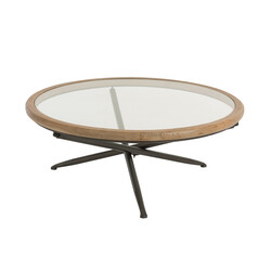 Diivanilaud EQUIS pruun / must, D100xH40 cm