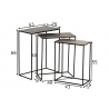 Abilaudade komplekt CONDO pronks / must, 3 tk