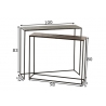 Konsoollaudade komplekt CONDO pronks / must, 2 tk