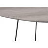 Diivanilaud OVAL hall / must, 69x55xH45 cm