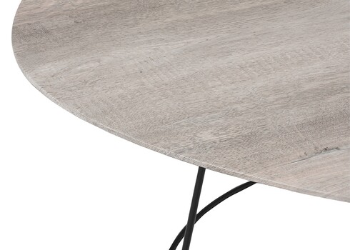 Diivanilaud OVAL hall / must, 69x55xH45 cm