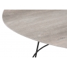 Diivanilaud OVAL hall / must, 69x55xH45 cm