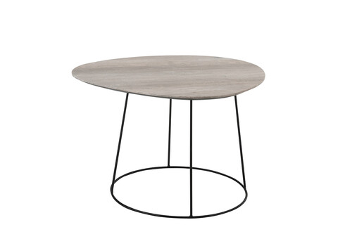 Diivanilaud OVAL hall / must, 69x55xH45 cm