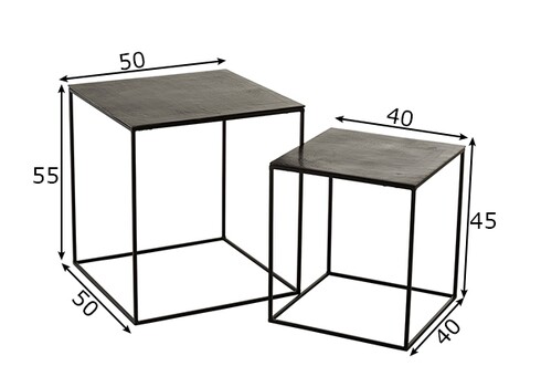 Abilaudade komplekt OXI must, 2 tk