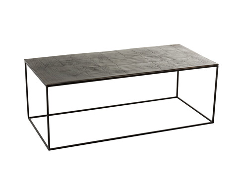 Diivanilaud OXI must, 110x49xH40 cm