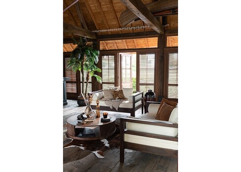 Diivanilaud REYI tumepruun, D120xH36 cm