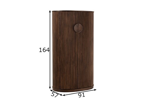 Baarikapp REYI tumepruun, 91x57xH164 cm
