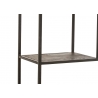 Riiul FIEN tumepruun / must, 120x30xH196 cm