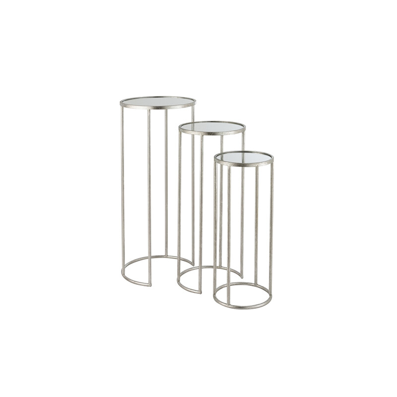 Abilaudade komplekt PLATA hõbedane, 3 tk