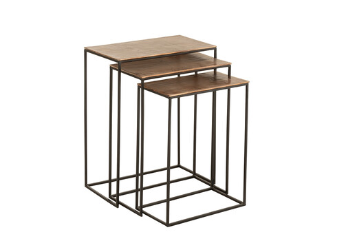 Abilaudade komplekt COBRE roostepruun / must, 3 tk