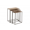 Abilaudade komplekt COBRE roostepruun / must, 3 tk
