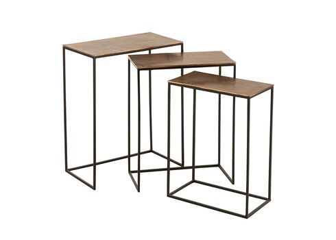 Abilaudade komplekt COBRE roostepruun / must, 3 tk