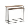 Konsoollaudade komplekt COBRE roostepruun / must, 2 tk