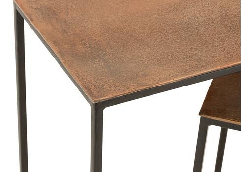 Konsoollaudade komplekt COBRE roostepruun / must, 2 tk