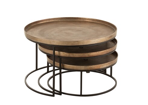 Abilaudade komplekt COBRE roostepruun / must, 3 tk