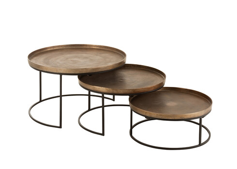 Abilaudade komplekt COBRE roostepruun / must, 3 tk