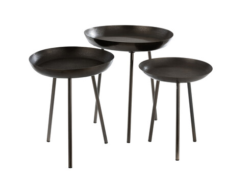 Abilaudade komplekt TRAY tumehall, 3 tk