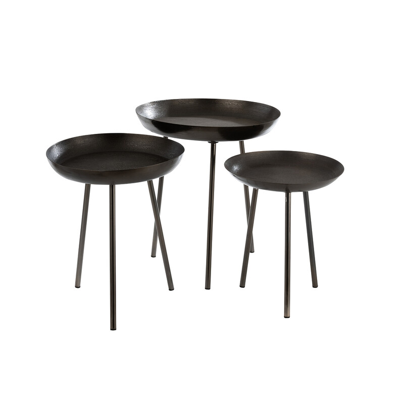 Abilaudade komplekt TRAY tumehall, 3 tk